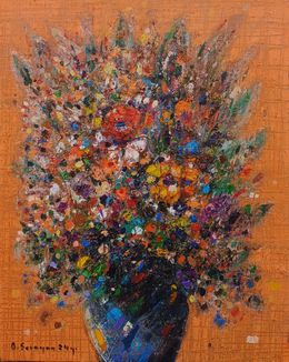 Pintura, Colorful Garden Bouquet, Aram Sevoyan
