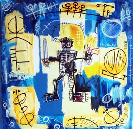 Gemälde, Black warrior Basquiat, PyB
