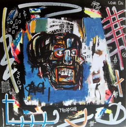 Pintura, 110M skull Basquiat, Spaco