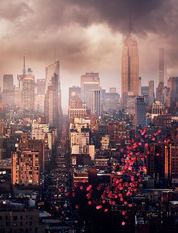 Fotografien, Balloons Over New York (Lightbox), David Drebin