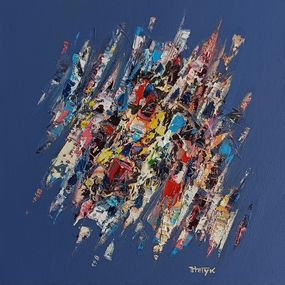 Gemälde, Vibrant Abstract Burst, Hayk Miqayelyan