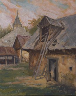 Gemälde, From the Yard, Milan Laciak