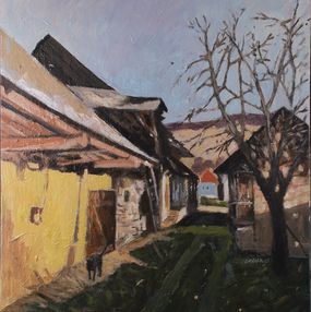 Gemälde, Farmyard, Milan Laciak