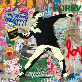 Peinture, Banksy Thrower, Mr Brainwash