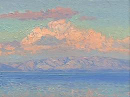 Painting, Clouds on the sea, Simon Kozhin