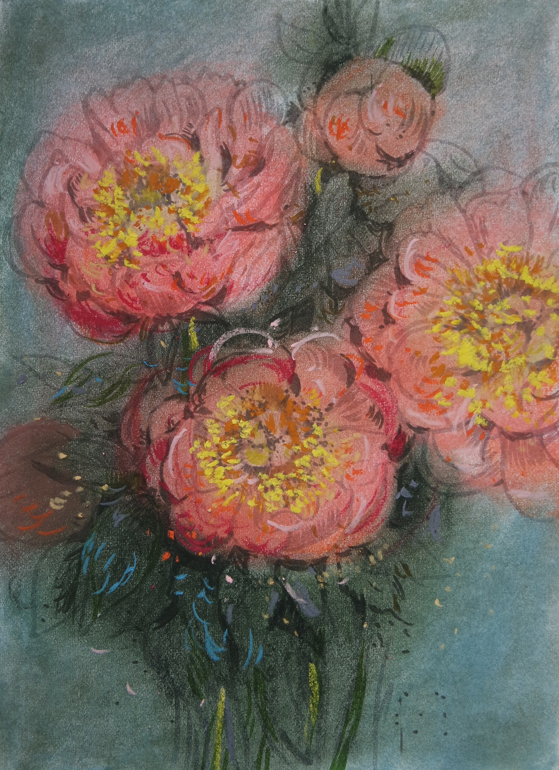 Galya Popova, Pink peonies Galya Popova, Pink peonies