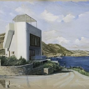 Painting, Villa moderniste Balion - Crète, Thierry Machuron