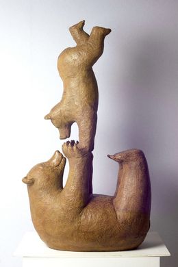 Skulpturen, Big bear and his cub, Sophie Verger