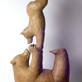 Sculpture, Big bear and his cub, Sophie Verger