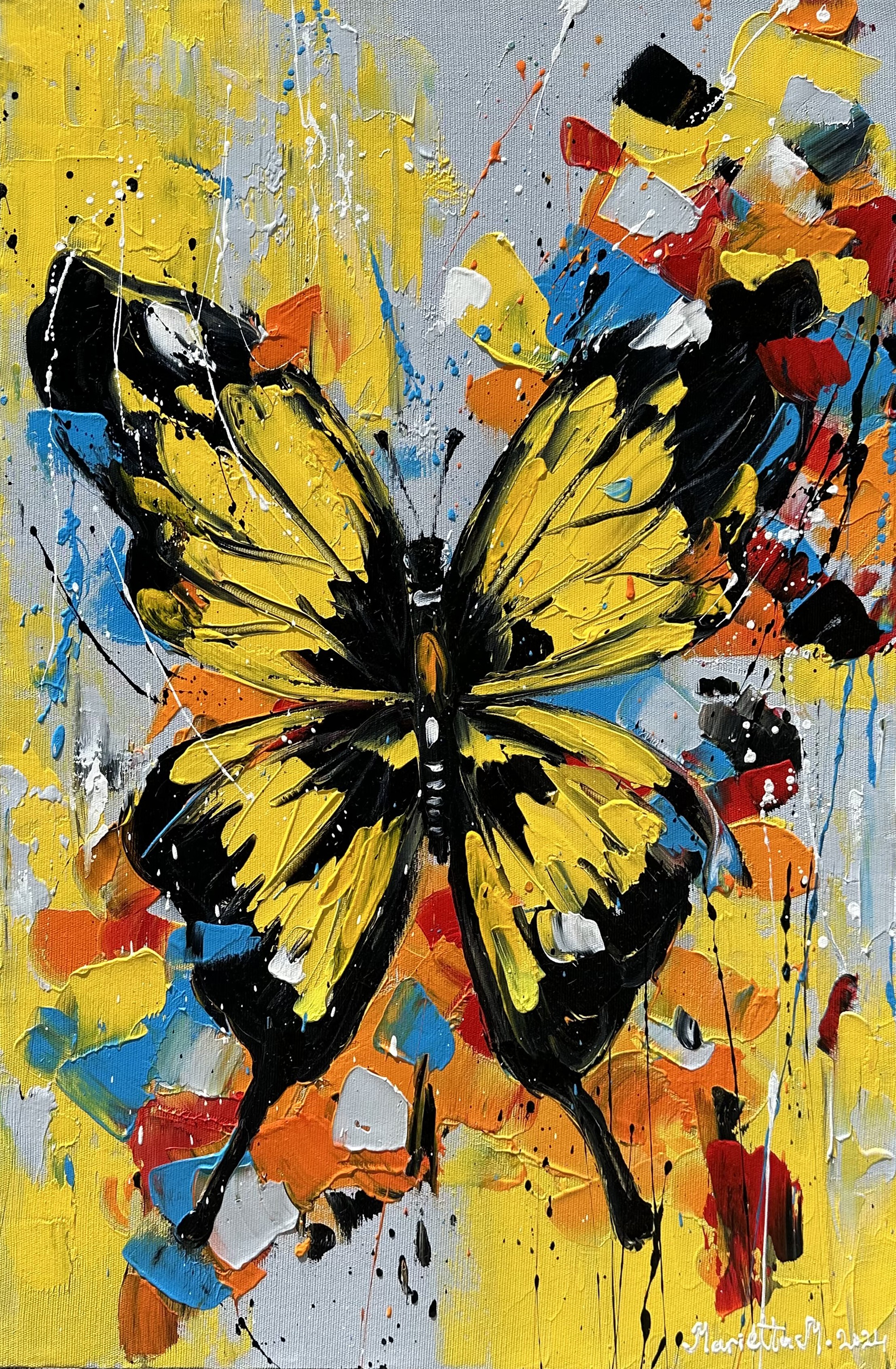 Marieta Martirosyan, Sunlit Butterfly Canvas Marieta Martirosyan, Sunlit Butterfly Canvas