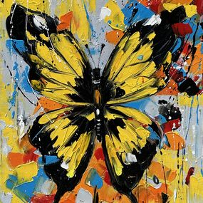 Gemälde, Sunlit Butterfly Canvas, Marieta Martirosyan