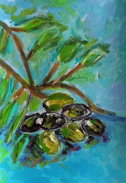 Painting, Olives from Provence, Natalya Mougenot