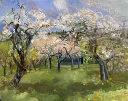 Painting, Apple trees, Grazina Vitartaite