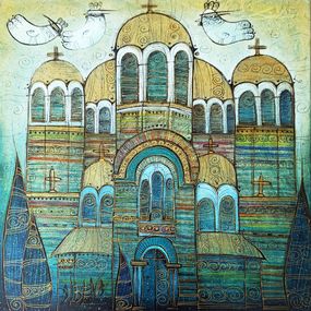 Painting, Memories of Sofia, Albena Vatcheva