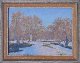 Gemälde, Last snow in Kolomenskoye. March, Simon Kozhin