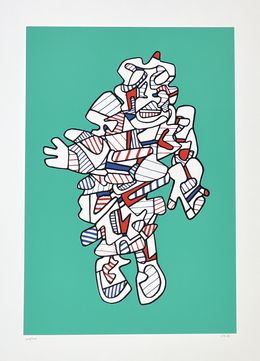 Print, Protestator (from the Présences Fugaces series), Jean Dubuffet
