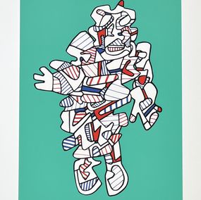 Print, Protestator (from the Présences Fugaces series), Jean Dubuffet