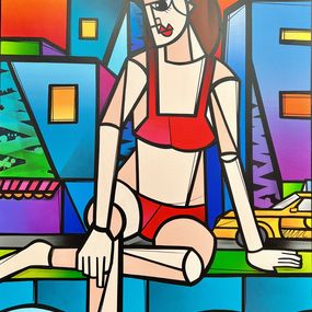 Painting, Pool Party, Julien Raynaud