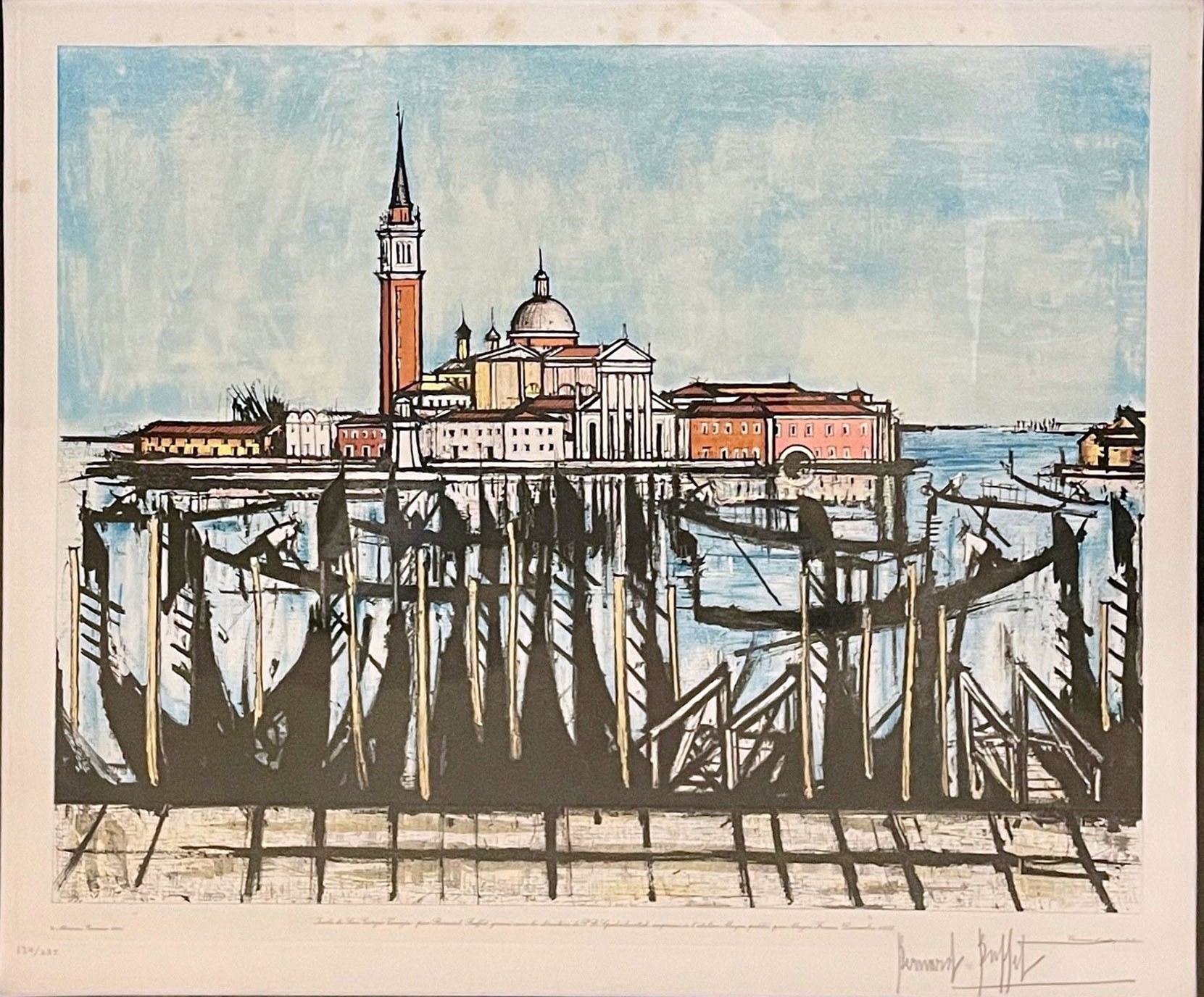 Bernard Buffet, L'Eglise San Giorgio à Venise Bernard Buffet, L'Eglise San Giorgio à Venise