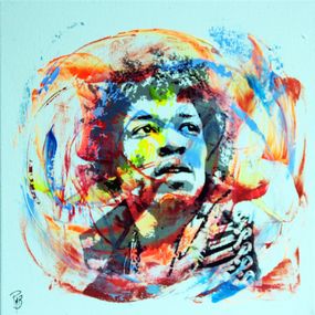 Painting, Jimi Hendrix, PyB