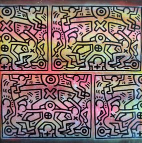 Painting, X Men Haring Replay, PyB