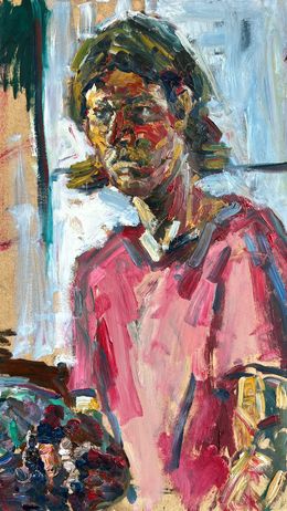 Gemälde, Self Portrait While Painting, Nazar Ivanyuk
