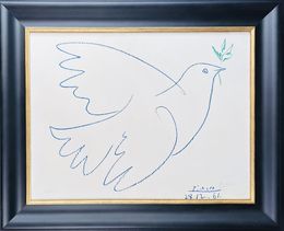 Drucke, La colombe bleue (Blue Dove), Pablo Picasso