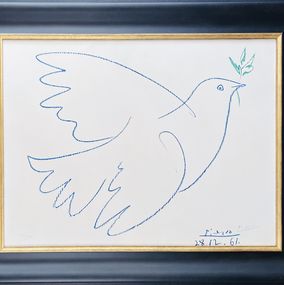 Drucke, La colombe bleue (Blue Dove), Pablo Picasso