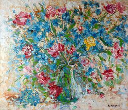 Painting, Yellow Rose., Rakhmet Redzhepov (Ramzi)