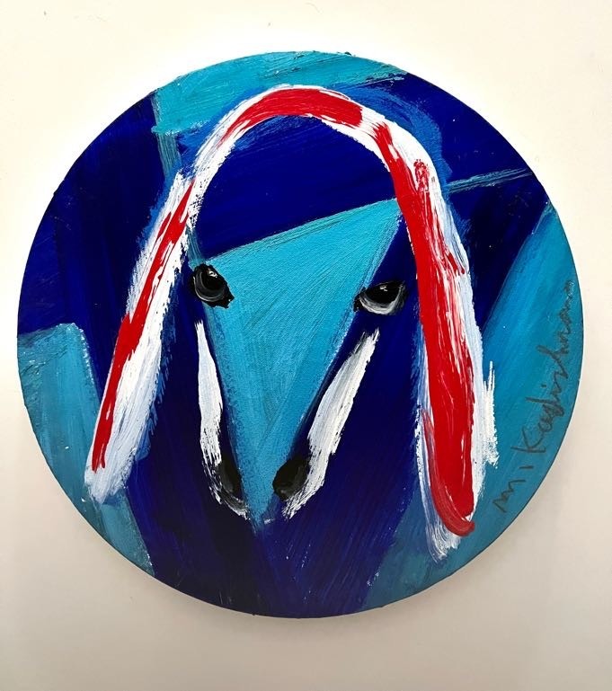 Menashe Kadishman, Blue Sheep Menashe Kadishman, Blue Sheep