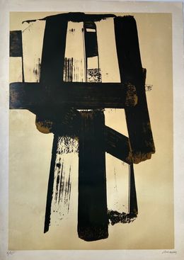 Drucke, Lithographie No 31, Pierre Soulages