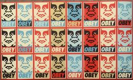 Édition, Icon stickers (repetition with variation), Shepard Fairey (Obey)