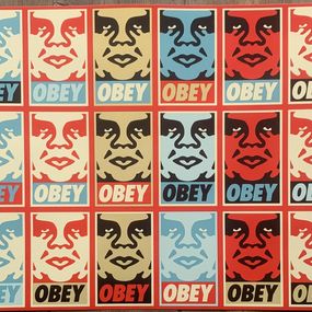 Print, Icon stickers (repetition with variation), Shepard Fairey (Obey)