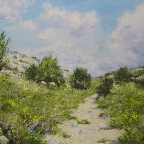 Peinture, Dans les collines, Brigitte Di Scala