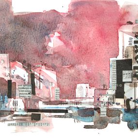 Painting, Urban paper III, Vanessa Renoux