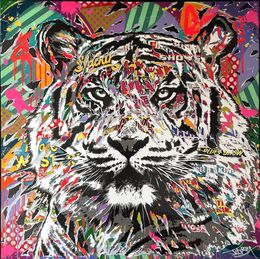 Gemälde, Dynamic Tiger, Jo Di Bona