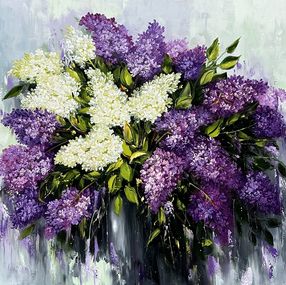 Painting, Lush Lilac Bouquet, Marieta Martirosyan