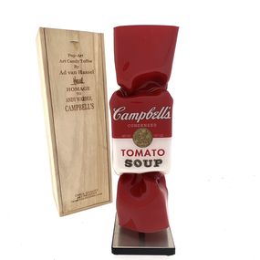 Skulpturen, Luxury Art Toffee - Campbell Soup - incl wooden box, Ad Van Hassel