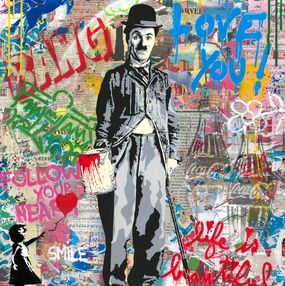 Peinture, Chaplin, Mr Brainwash