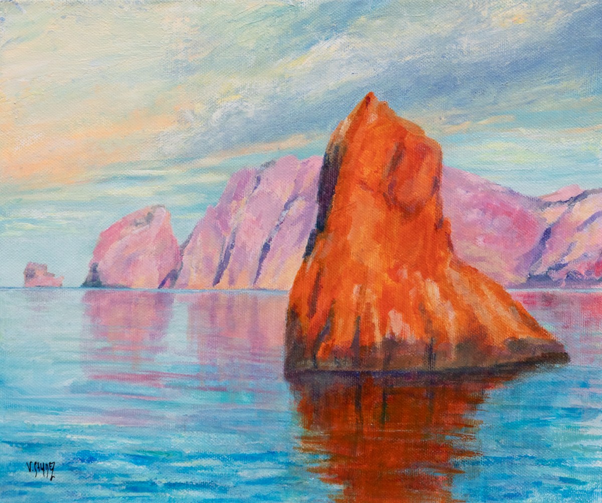 Véronique Saudez, Scandola - Paysage de Corse et falaises Véronique Saudez, Scandola - Paysage de Corse et falaises