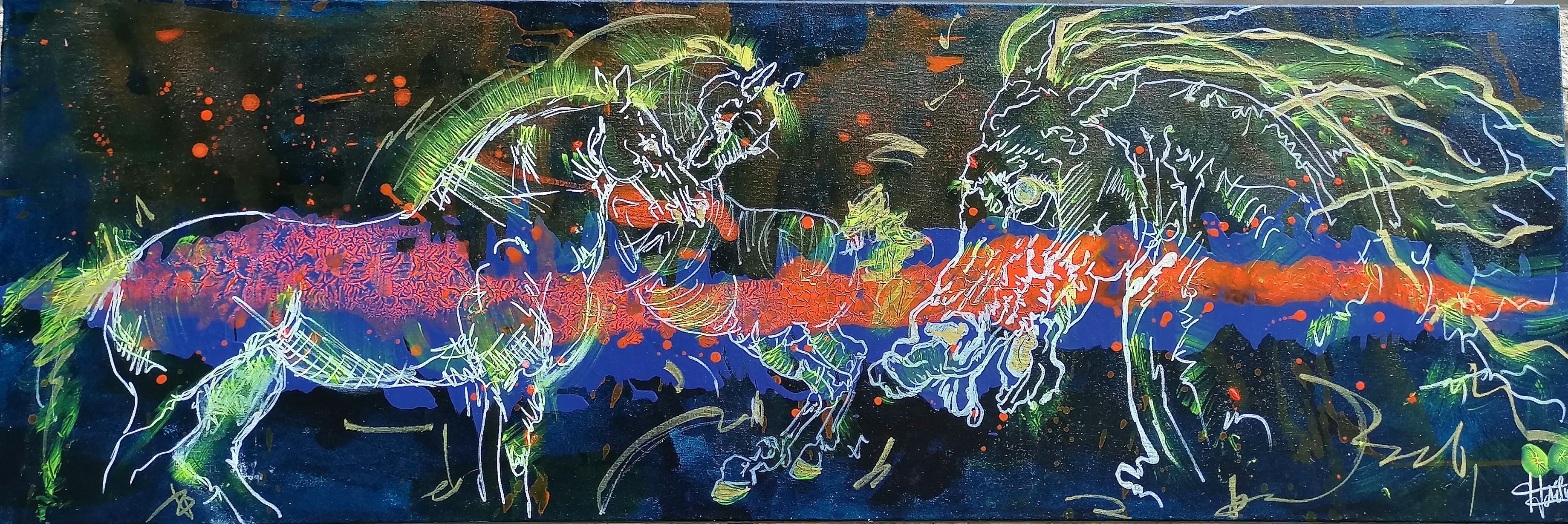 Kalh Art Kalley, Mars Litusaniens - Hermès - Hadès - Chevaux - Orange - Luxe Kalh Art Kalley, Mars Litusaniens - Hermès - Hadès - Chevaux - Orange - Luxe