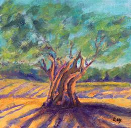 Gemälde, L'olivier - arbre et nature, Véronique Saudez