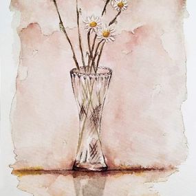 Zeichnungen, Marguerite en vase, Gaelle Beyaert