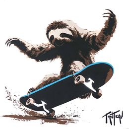 Painting, Freestyle Sloth ( Brown ), Truteau