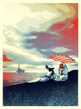Print, Bliss at the cliff’s edge, Shepard Fairey (Obey)