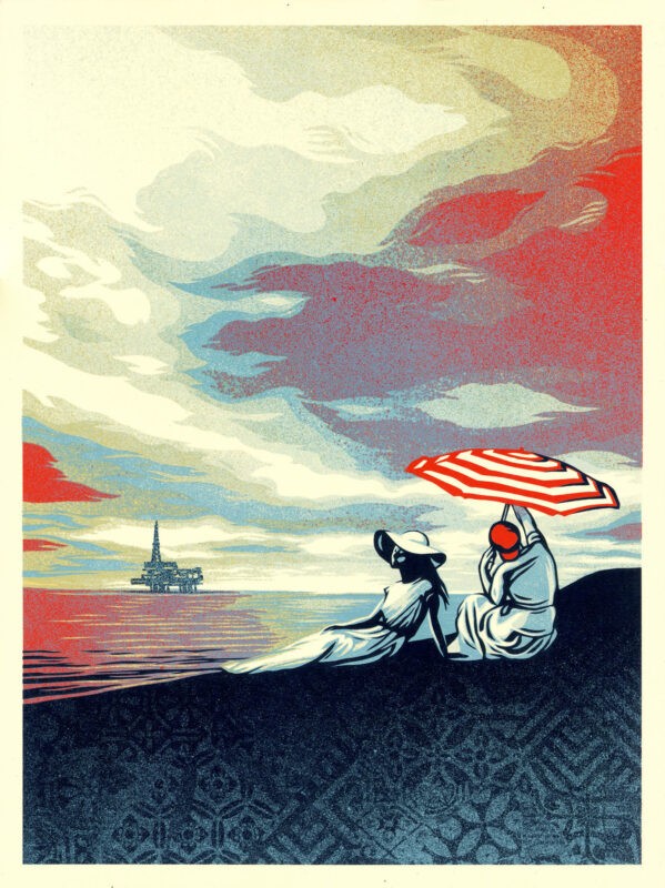 Shepard Fairey (Obey), Bliss at the cliff’s edge Shepard Fairey (Obey), Bliss at the cliff’s edge