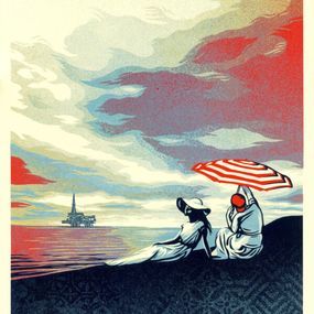 Print, Bliss at the cliff’s edge, Shepard Fairey (Obey)