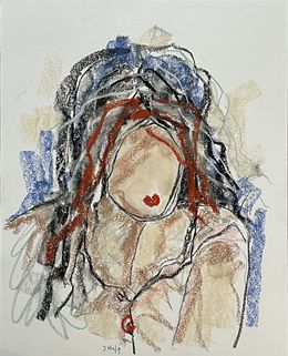 Dessin, Red Strokes, Isabelle Hirtzig