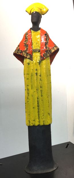 Escultura, Sculpture Ethnie - Hemeno jaune, Atelier Piquifou
