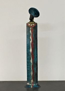 Escultura, Sculpture Ethnie - Zoulou bleue, Atelier Piquifou